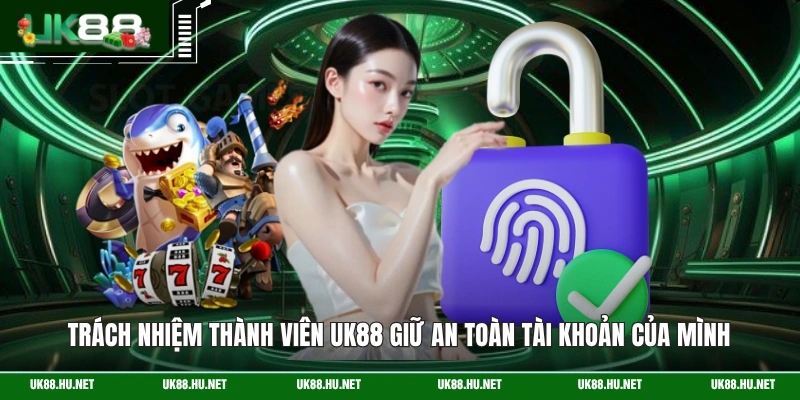 Trách nhiệm thành viên UK88 giữ an toàn tài khoản của mình